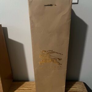 Burberry Beige Gift Bag with Embossed Logo